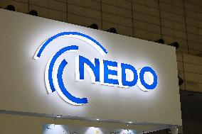 New Energy and Industrial Technology Development Organization (NEDO) sign and logo